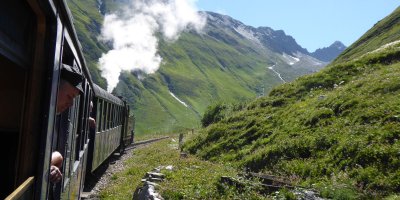 Vereinsreise Dampfbahn Furka Bergstrecke