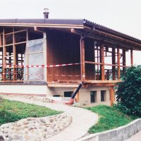 Vereinshaus im Bau